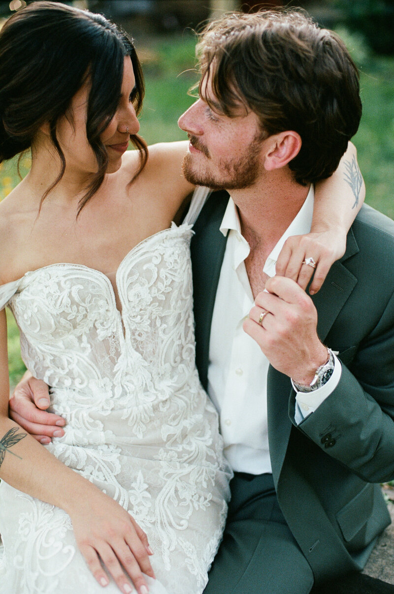 beautiful wedding on film with a vintage feel