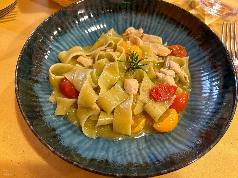 Pasta at La Torre Deglia Aquila in Pavia, Italy