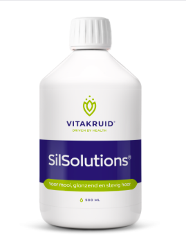 Silsolutions is een trend geworden op social media, omdat het je haar voller zou maken. Dit komt omdat er silicium in zit.   Silicium is erg belangrijk voor een stevig en elastisch bindweefsel. Het zorgt voor de opname van collageen in de huid en het haar. Voldoende silicium voorkomt haaruitval en geeft meer glans aan het haar. De meeste mensen maken in hun lichaam niet voldoende silicium aan en merk je een enorm verschil als je dit suppleert.