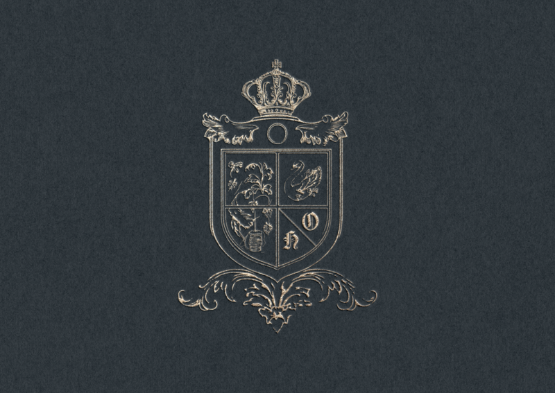 Wedding Logo Crest Design by Miriam Escudero Studio