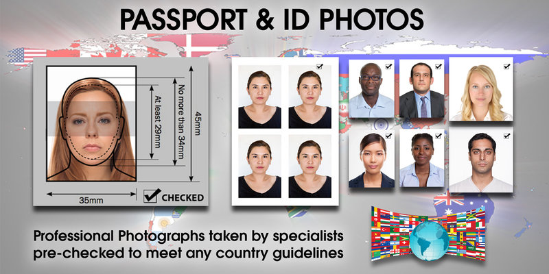 Guidelines for taking passport pictures. By Ross Photography, Trinidad, W.I..