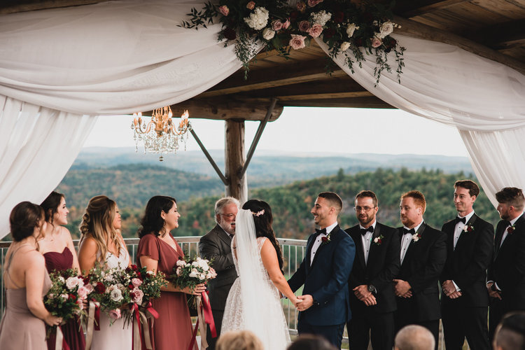 Le Belvedere Wedding | Burgundy | Brittany Frid | Wedding Planner and Florist