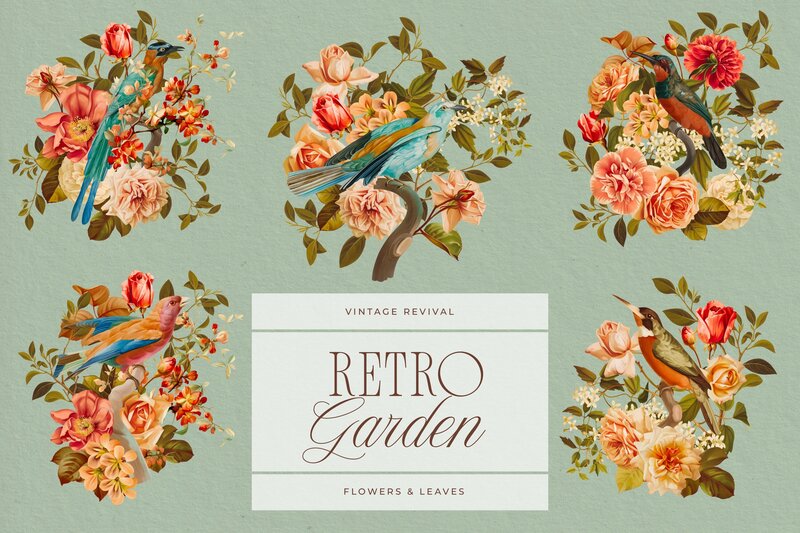 RetroGarden-Collages