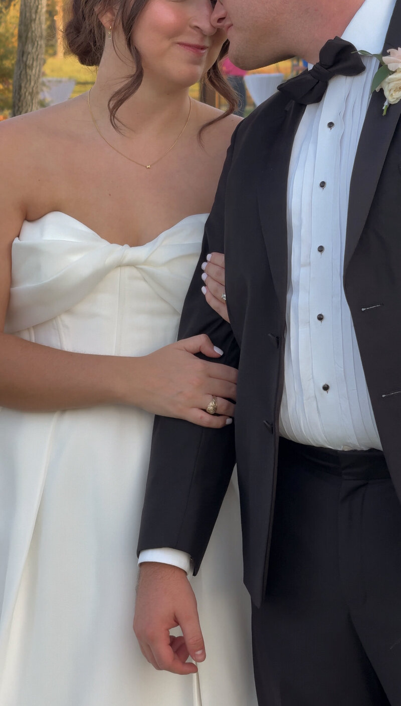 Bride and Groom sharing a moment