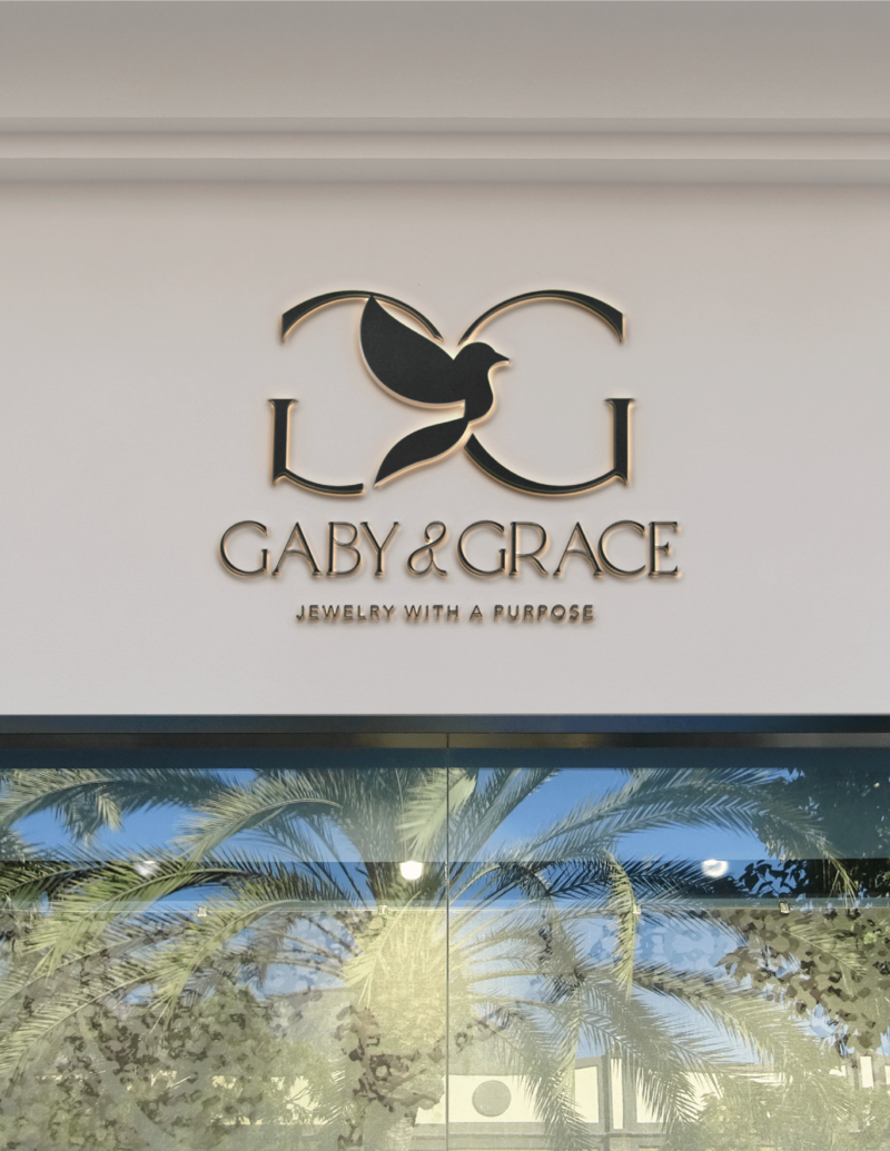 Gaby & Grace-Earrings-Galveston-Store Signage Mockup