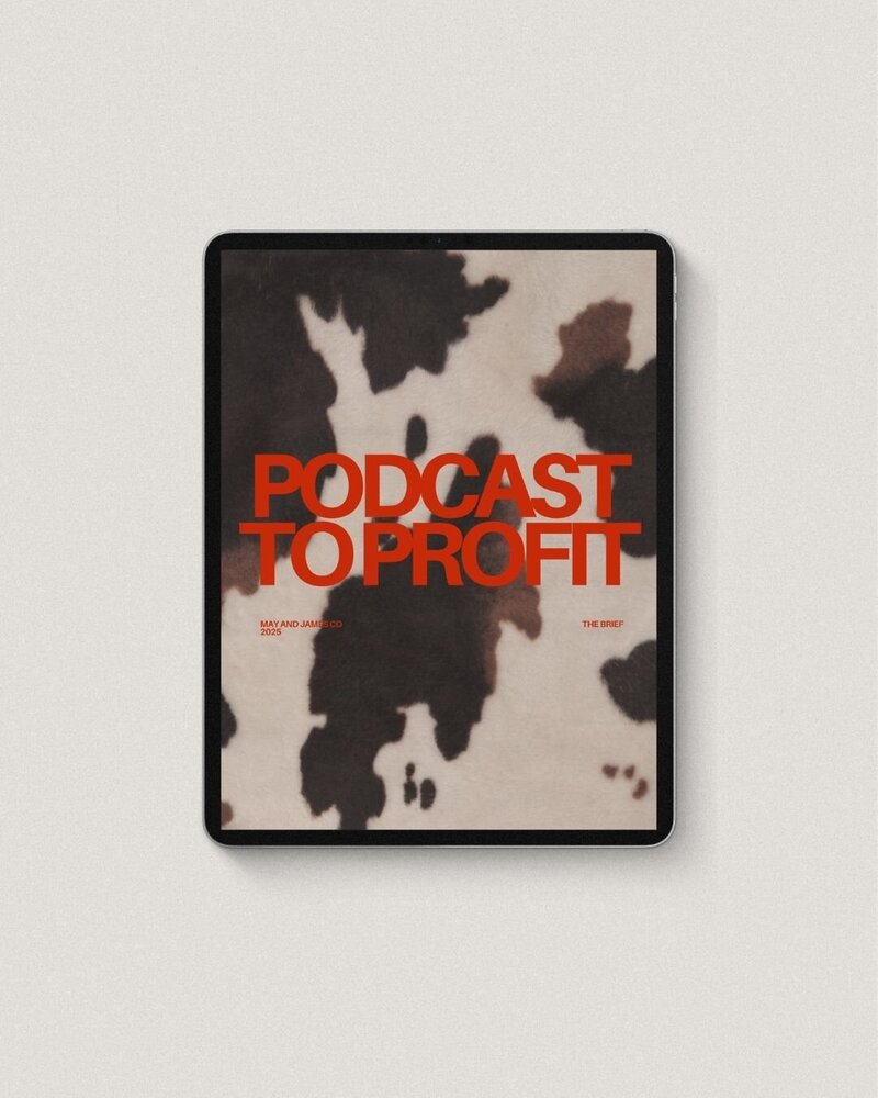 From Podcast to Profit Brief - free strategic guide for podcast monetization and revenue growth