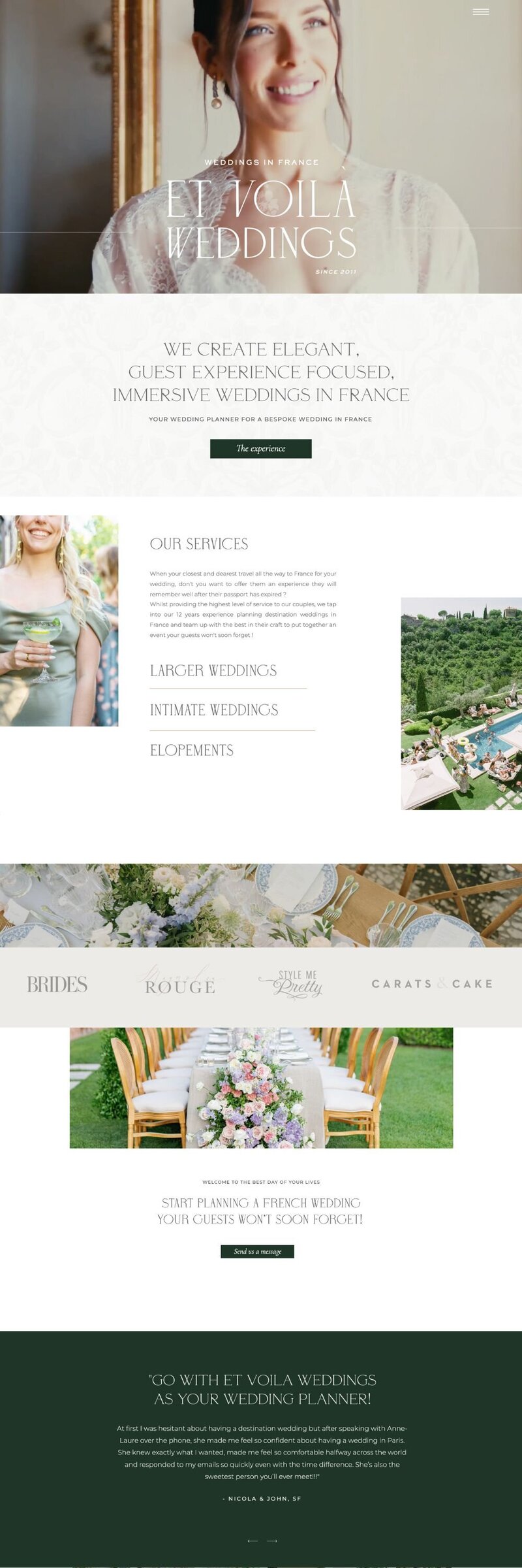 page-accueil-site-web-wedding-planner
