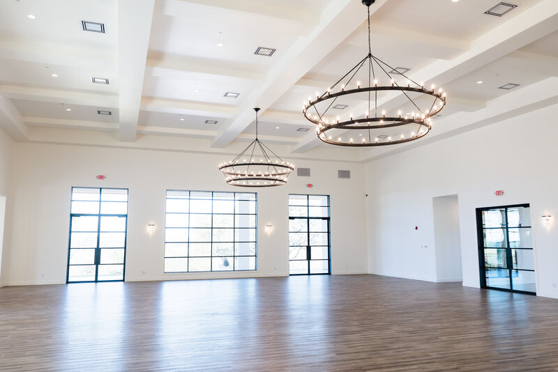 The Ballroom at the Arlo Wedding Venue in Dripping Springs, Texas.