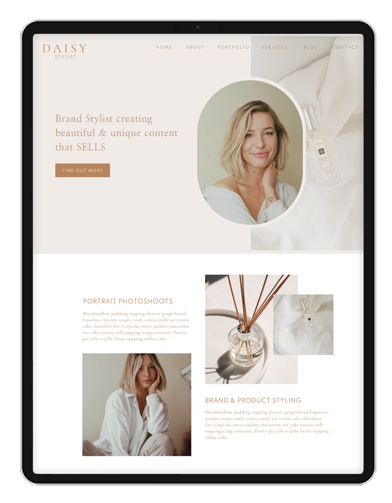 Customisable Showit Website Templates by Indigo Rain Creative Brisbane