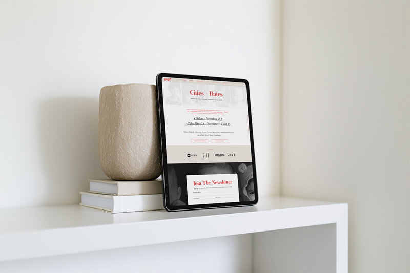 Showit Template Customization Website design for Kids Pop Up Studio Photography agency, featuring a modern and playful layout