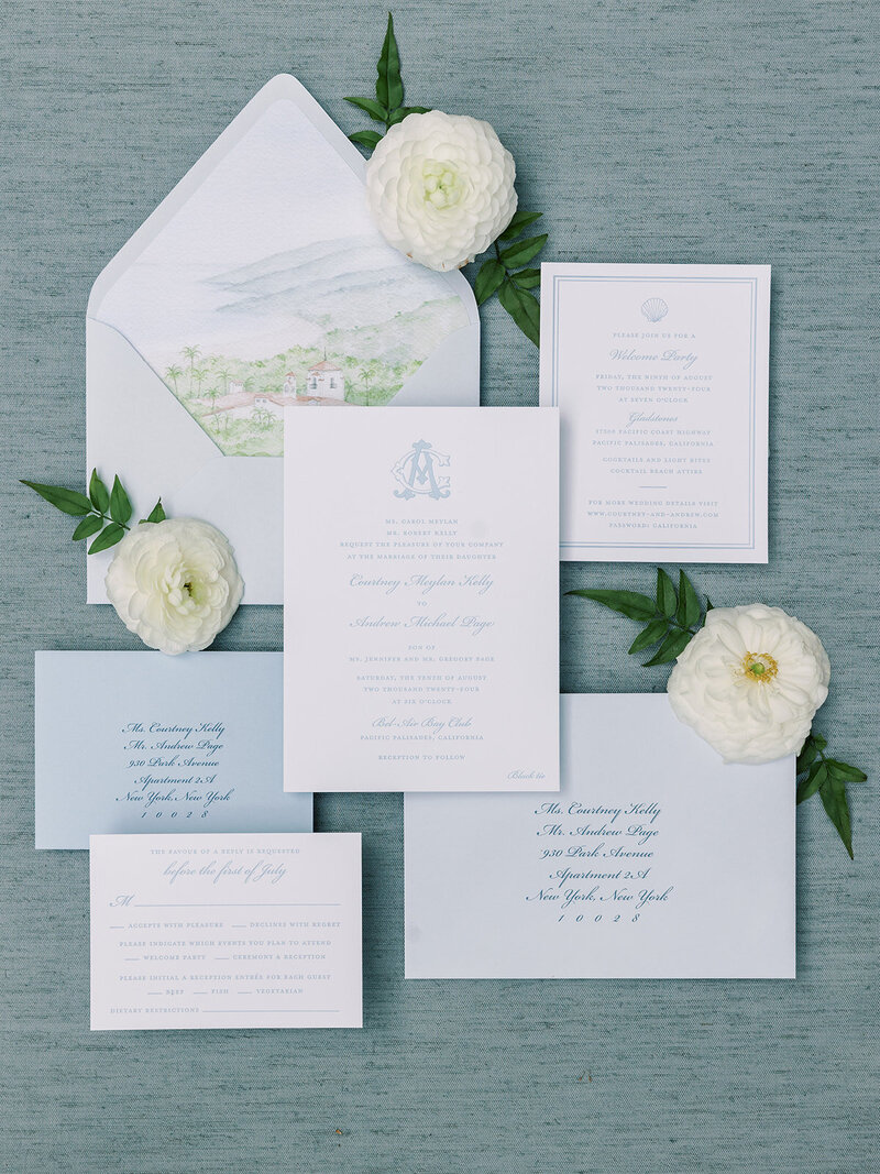 Kelly McDevitt Design Letterpress Wedding Invitation