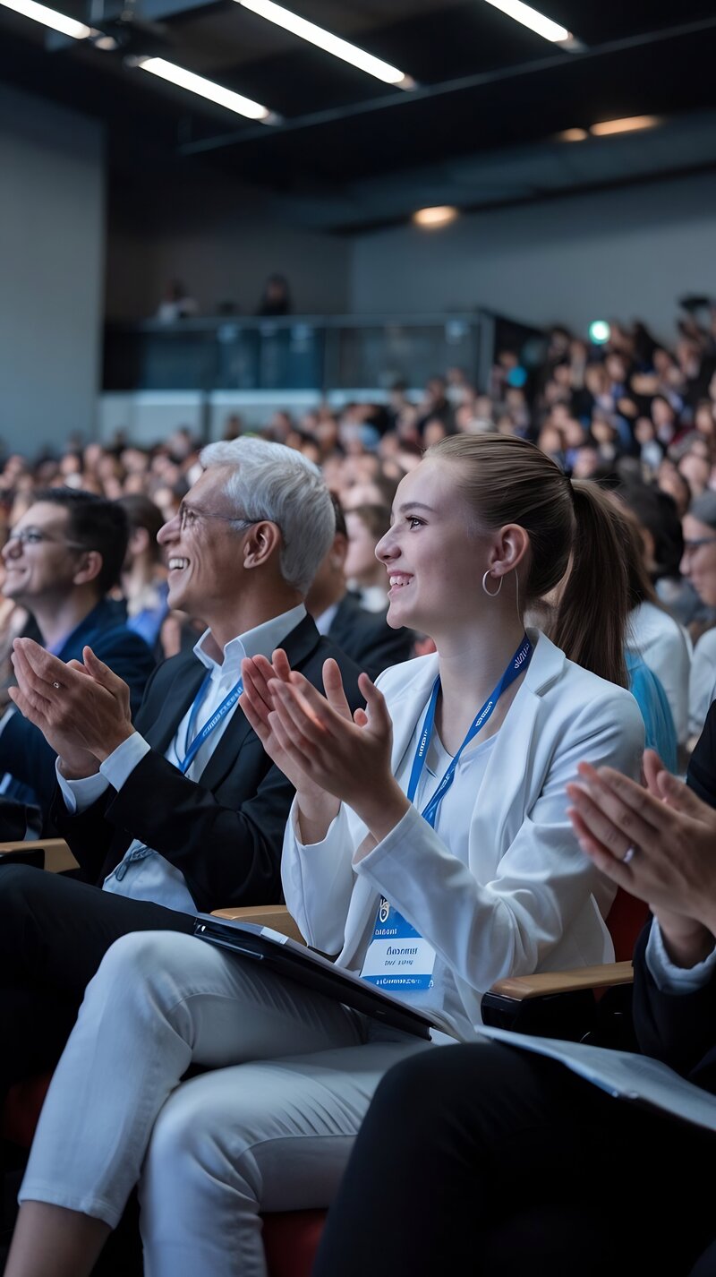 mujer-joven-sentada-en-una-audiencia-abarrotada-en-una-conferencia-cientifica