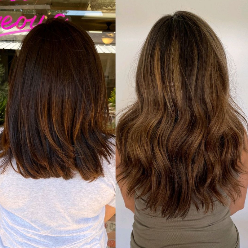 lisa hair transformation lubbock hair extensions invisible bead extensions