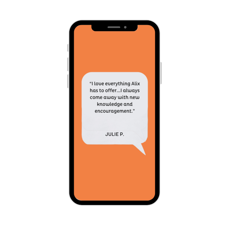 iphone with testimonials for It's Tradish