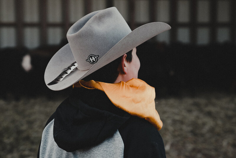 Back View Of A Young Cowboy, From The Lore Of The Range Collection