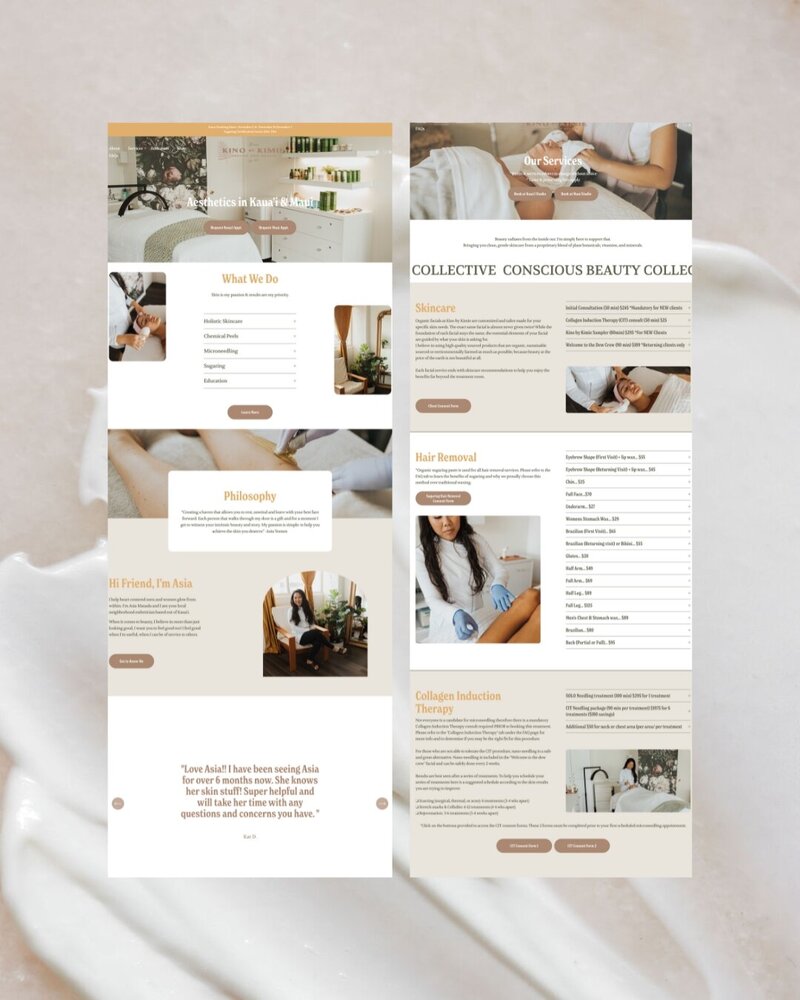 Custom luxury website design