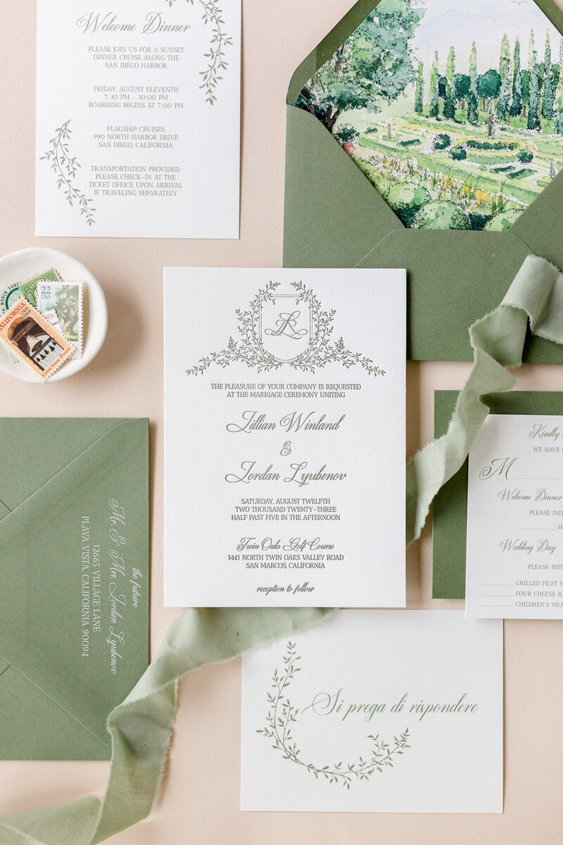 Green-Letterpress-Monogram-Wedding-Invitations