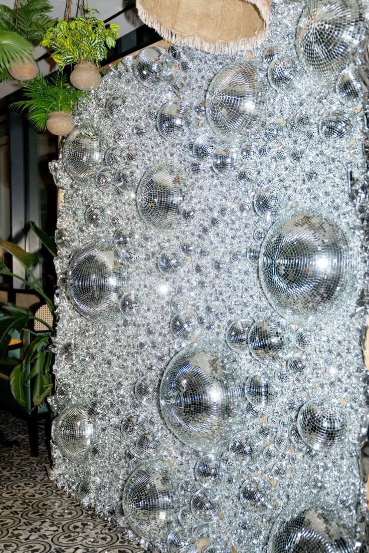 disco ball premium backdrop for hire