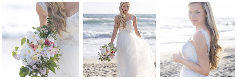 Caroline Morey Wedding Photographer IMG_7448 Beach Bride Waves Sarah Pano Montage6815 x 2272