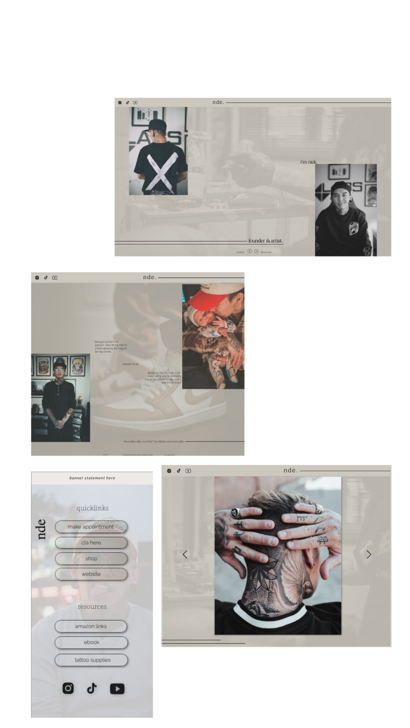 Tattoo Website Template