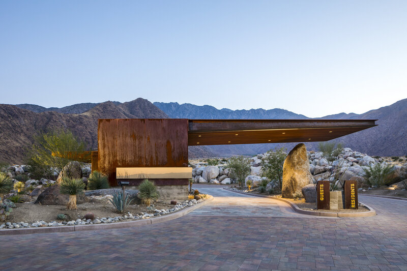 Guardhouse in Palm Springs designed by Los Angeles Architect