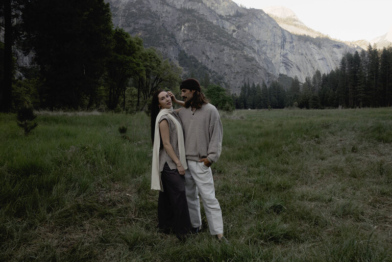 Playful Couples adventure session in Yosemite, CA