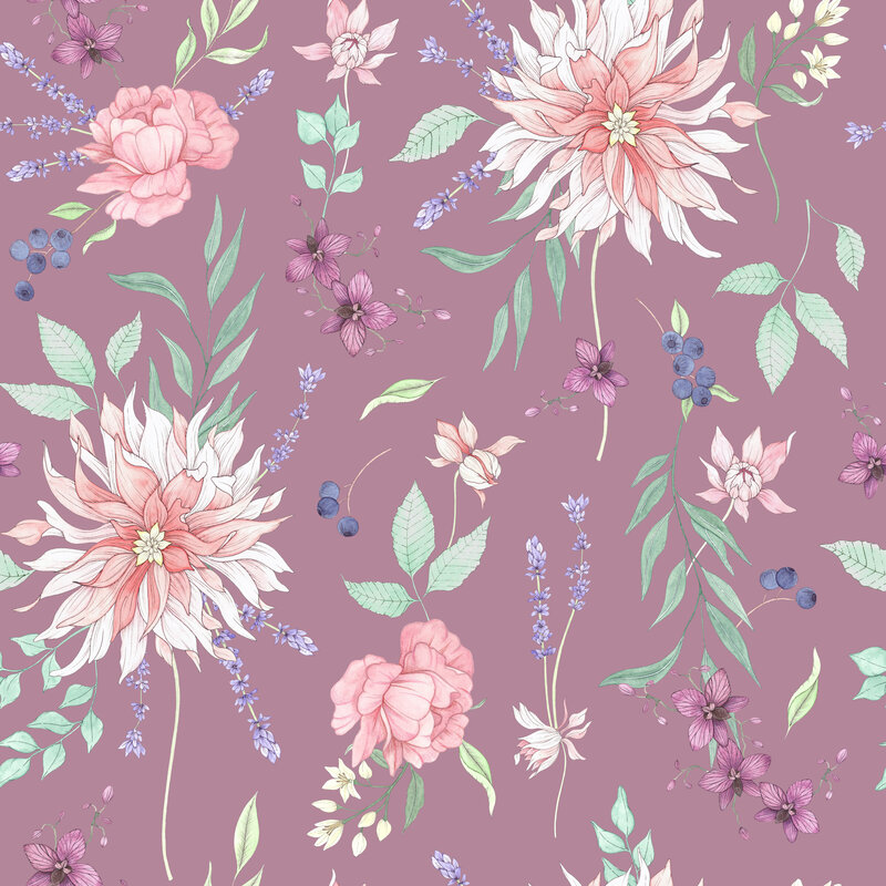 Dahlia Plum 50x50cm