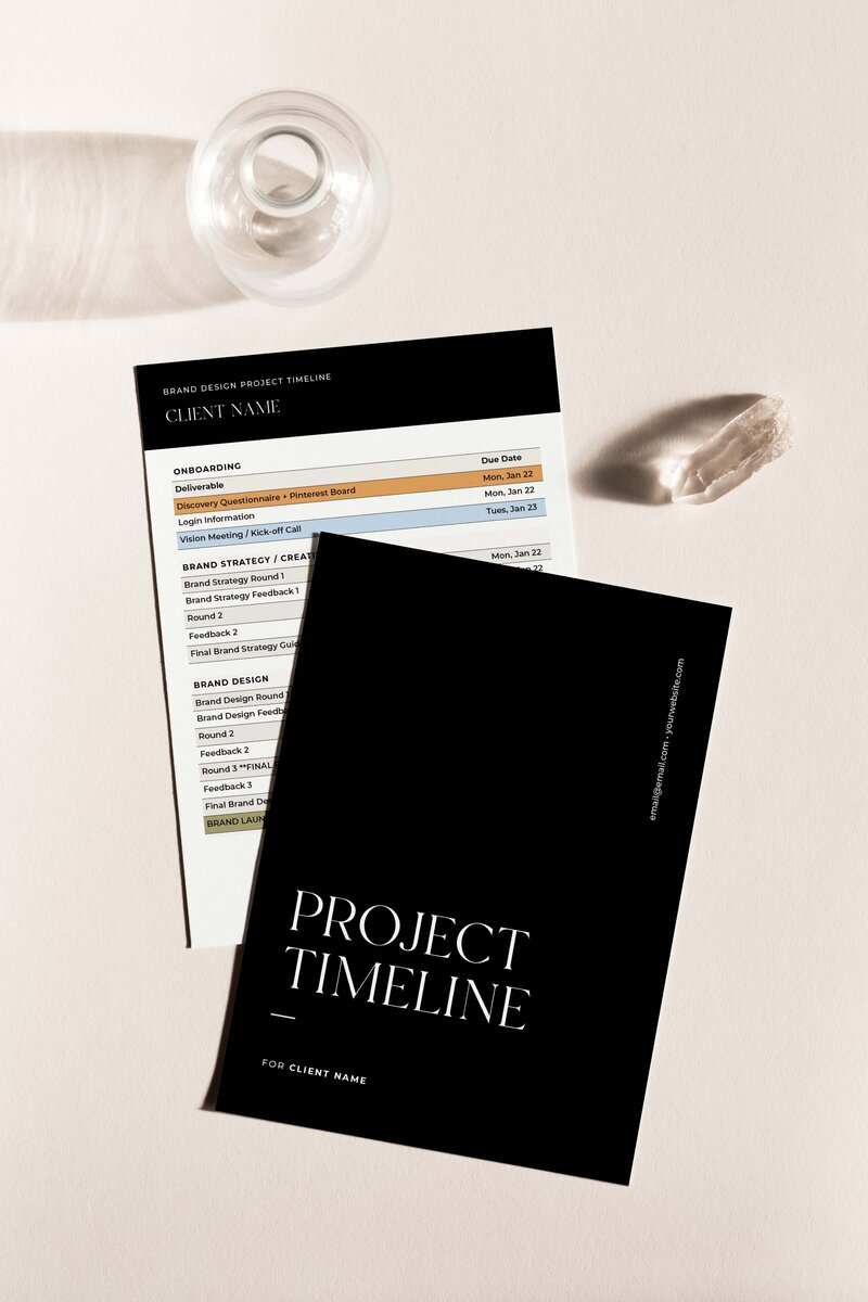 Project Timeline Mockup 1