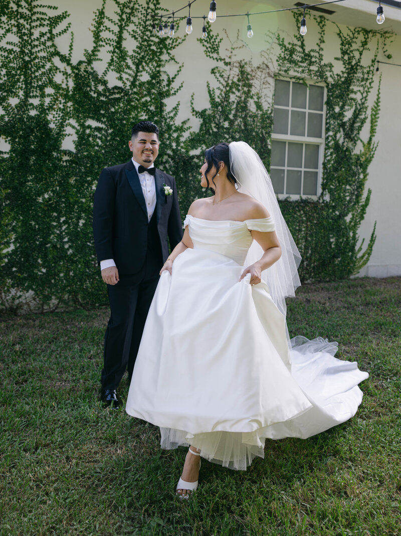 Couple exiting their wedding after saying yes to forever. Miami wedding photographer. Documentary style of photography based in miami florida