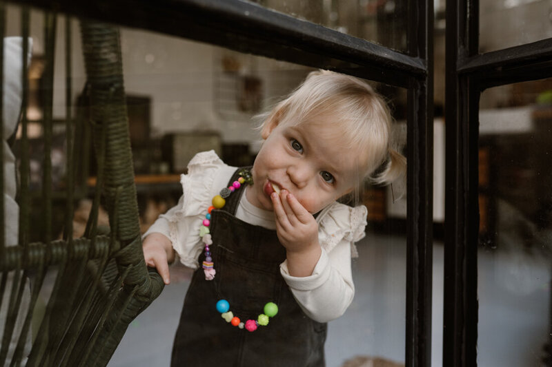 gezinsfoto portret van meisje 