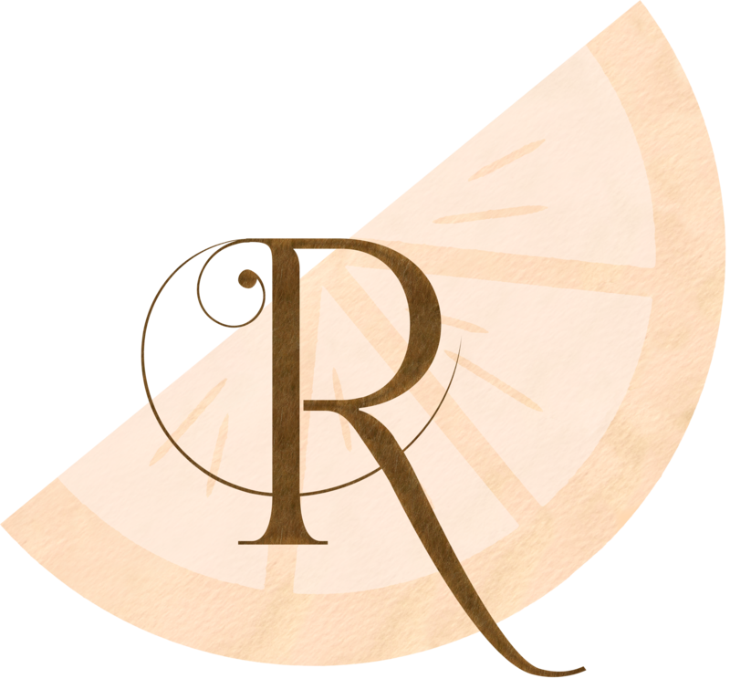Branding logo of orange slice for Raina