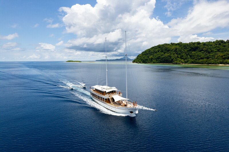 Escape the crowds and surf secret waves on a private luxury surfing yacht in Indonesia.