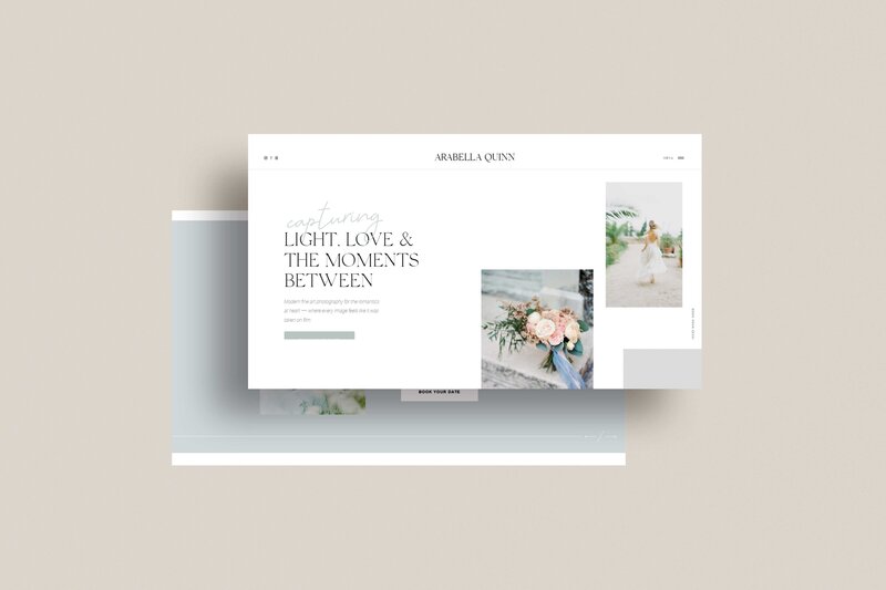 Arabella Quinn Showit home page—story-first structure with refined typography and intuitive flow guiding visitors from intrigue to inquiry (4)