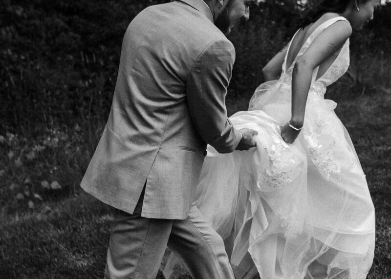 Michigan wedding photographer black and white image