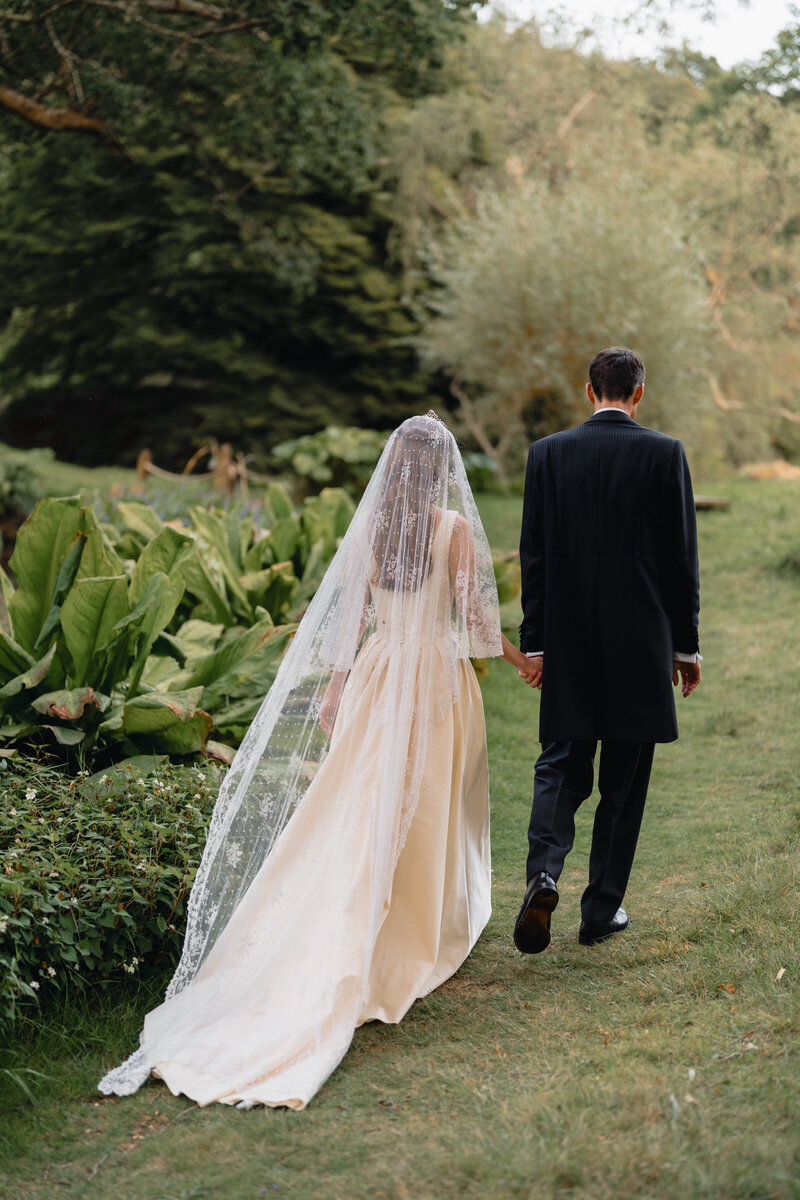 Couple portrait at West Sussex wedding