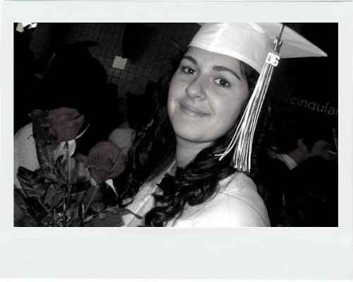 Photograph of a young, smiling female graduating in Montenegro