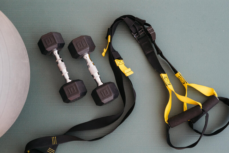 at-home workout gear for personal training sessions with Sue Karthaiser
