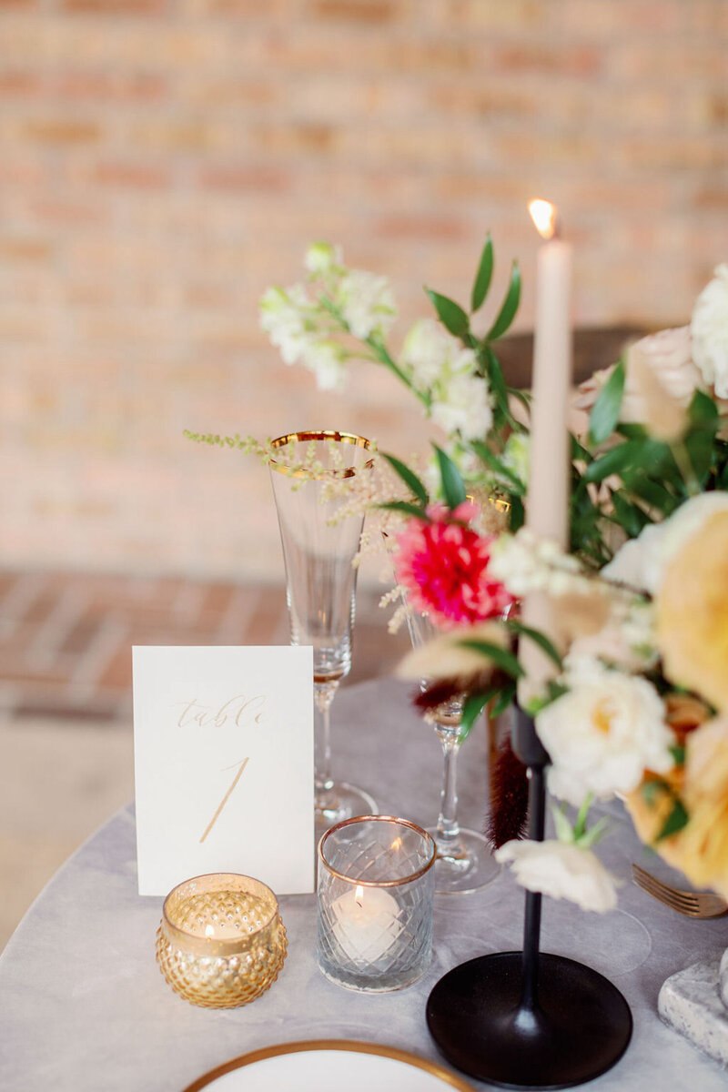 Luxury Wedding Reception Garden Romantic Tabletop Design