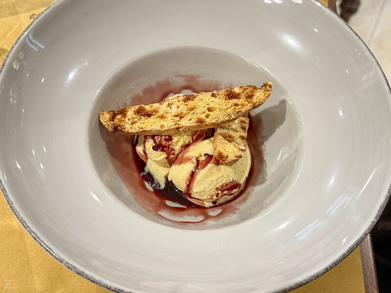 Dessert  at Osteria dell'Arco in Alba, Italy