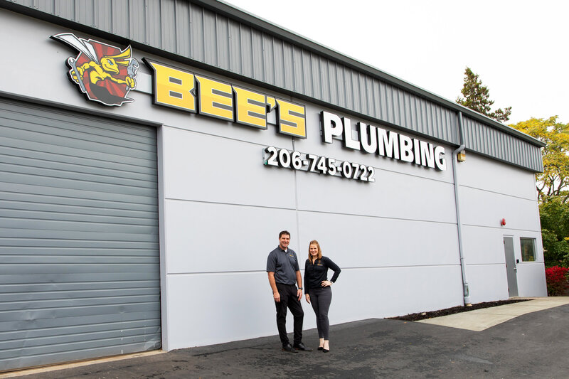 Bees Plumbing | Signage | Graphic Designer | Van Curen Creative