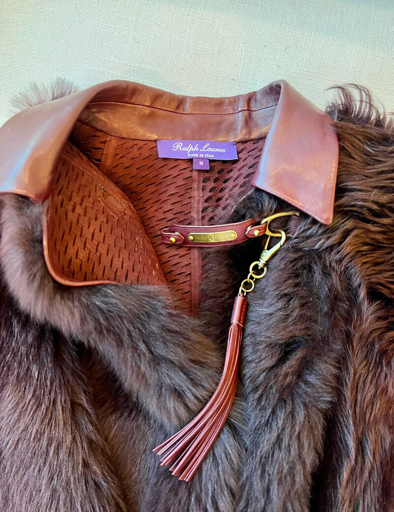 Ralph Lauren Cape With Leather Collar (1)