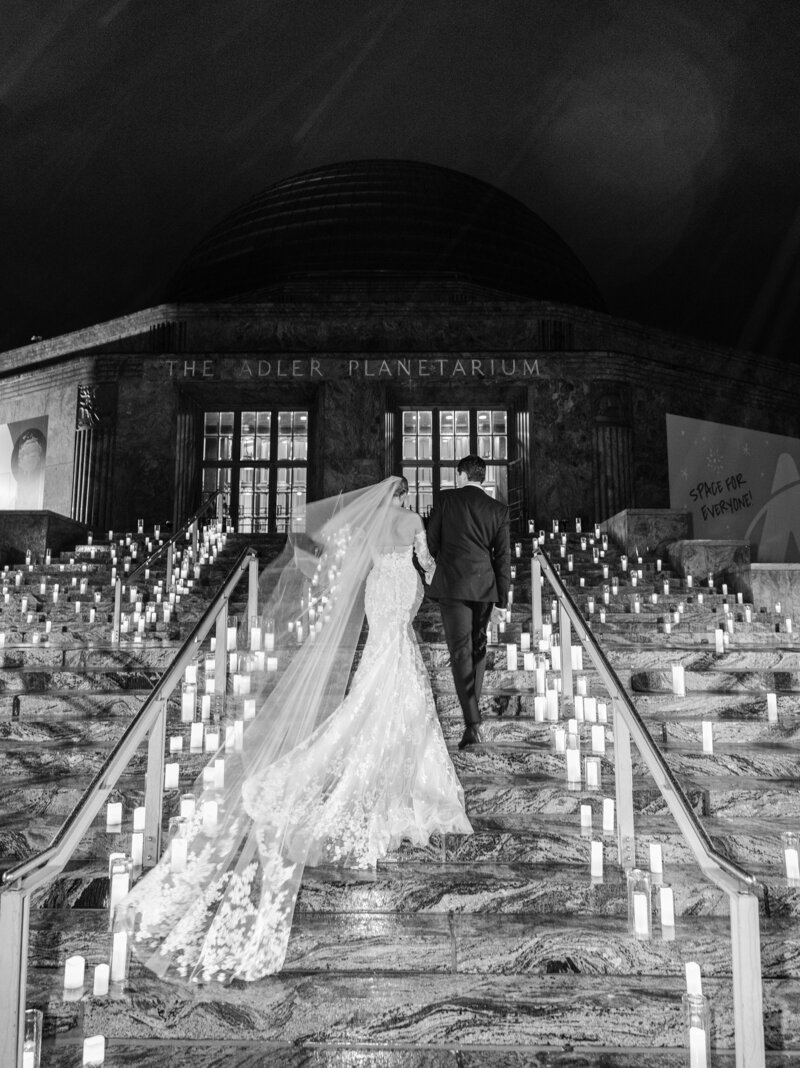 An overview of the Chicago wedding reception outdoor venue.