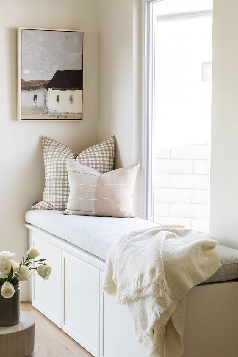 Laid-back Coastal California interiors with warm woods and breezy styling in Newport Beach
