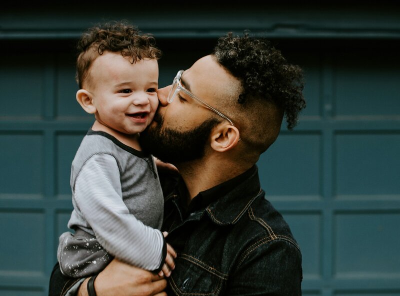 image of a dad and son, indicating legacy