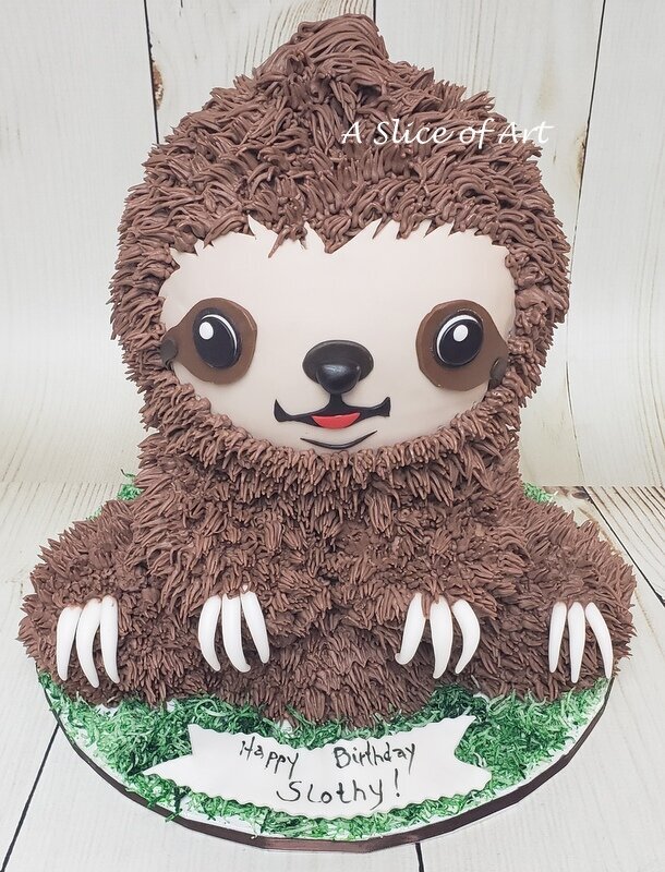 sloth cake 3D