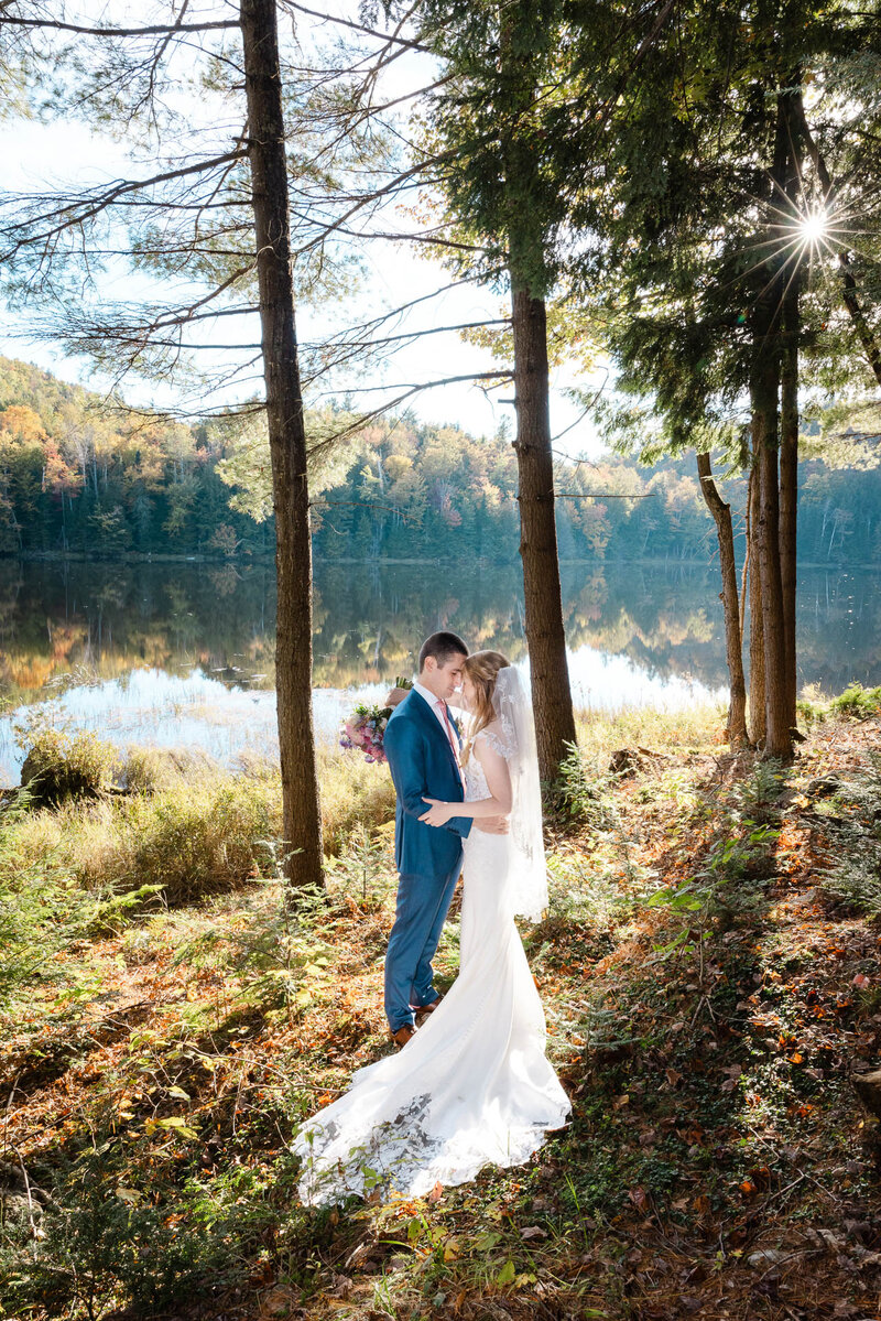 Bride and groom upstate New York