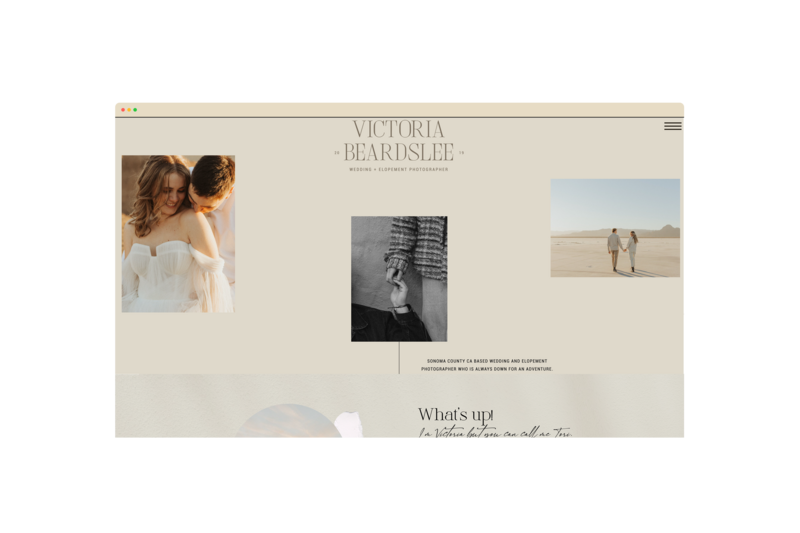 Victoria Beardslee Photography Website Design by Dunn Design Co