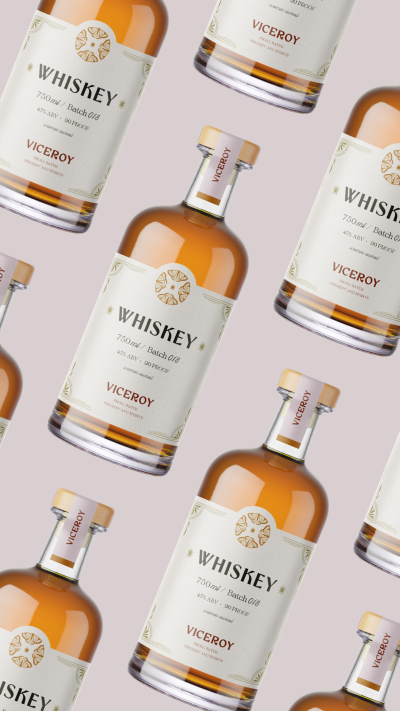 Viceroy - Whiskey Distillery Branding and Logo Design - Sarah Ann Design - 25