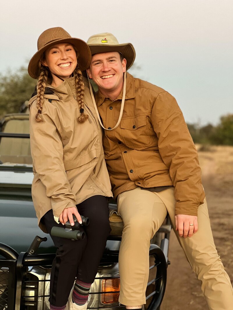 Safari goers enjoying sundowners