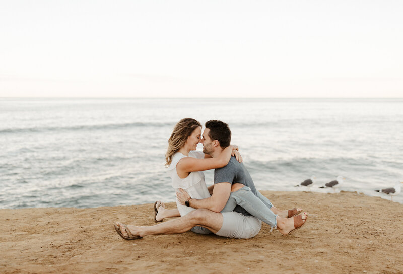 southern california engagement session